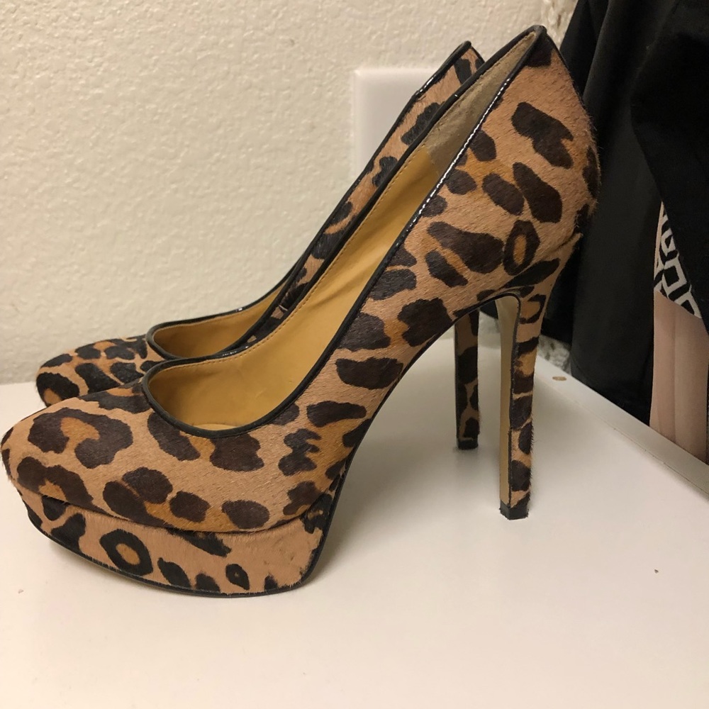 Leopard prints Nine West heels